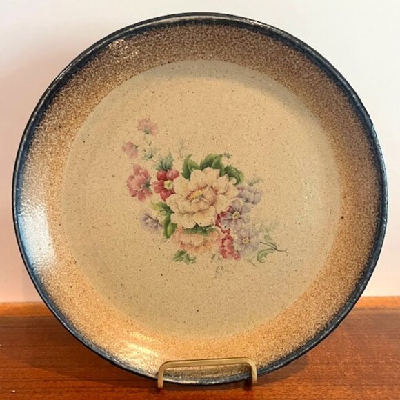 Monroe Salt Works Pembroke Flower Floral 11" Dinner Plate - Picture 1 of 7